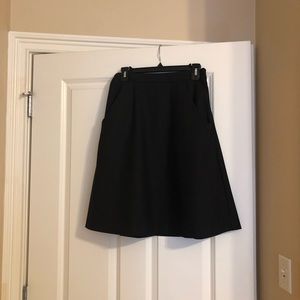 Wool A-Line Theory skirt with pockets